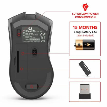 Redragon M652 Optical 2.4G Wireless Mouse