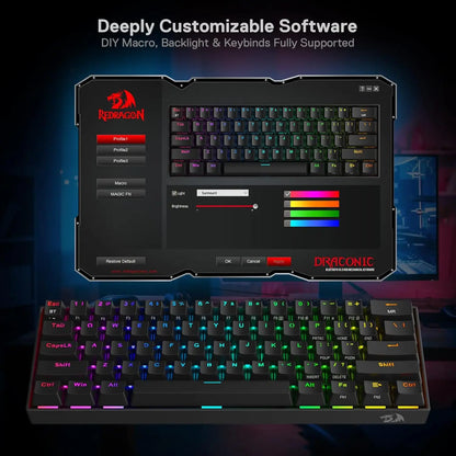 Redragon K530 Pro Draconic 60% Mechanical Keyboard