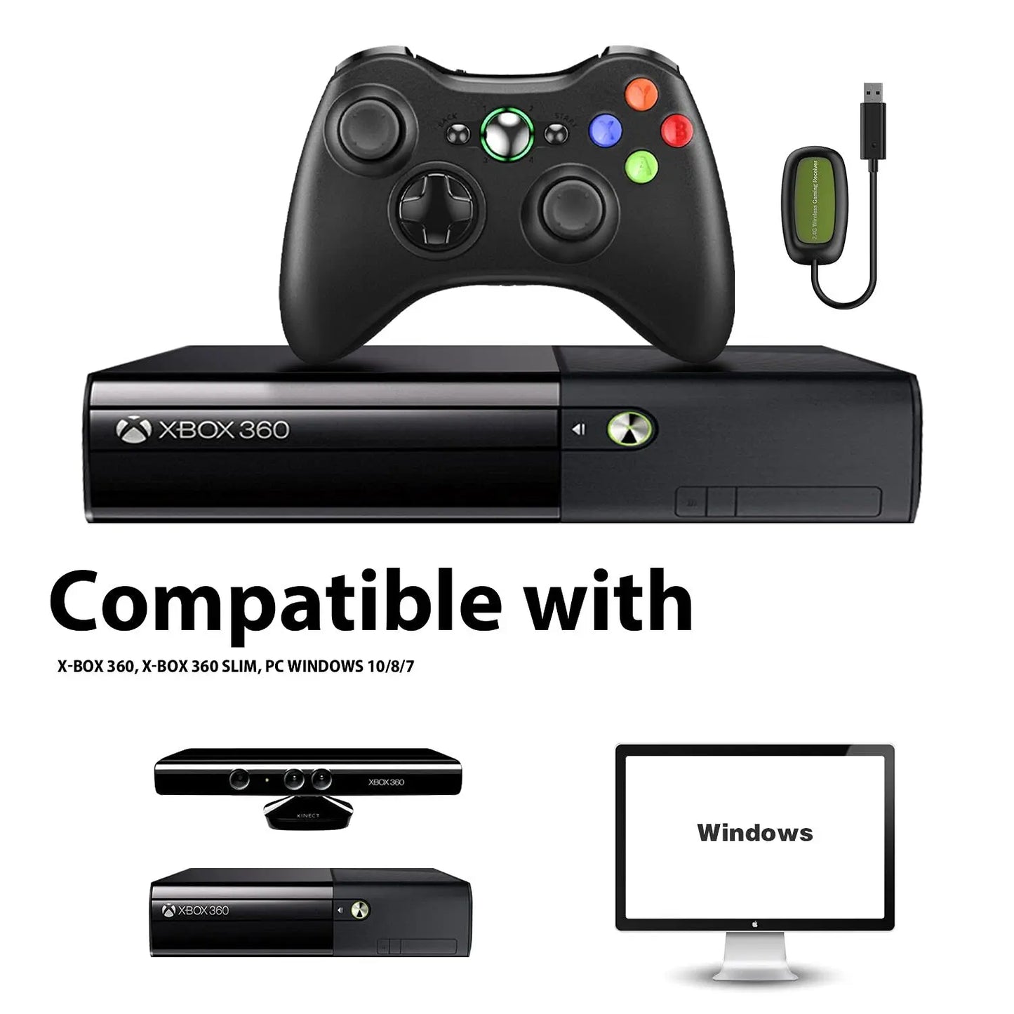 Wireless Controller Receiver Compatible with Microsoft Xbox