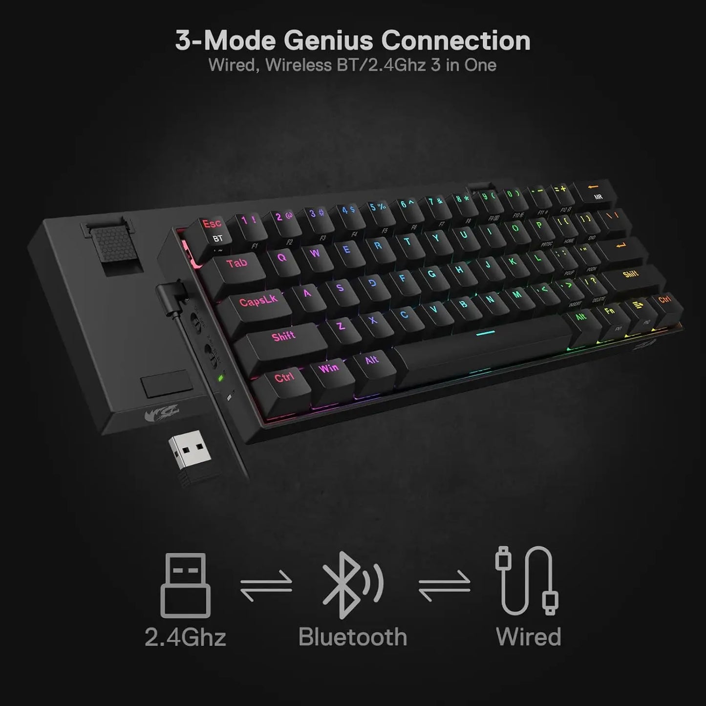 Redragon K530 Pro Draconic 60% Mechanical Keyboard